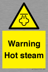 Warning Hot steam